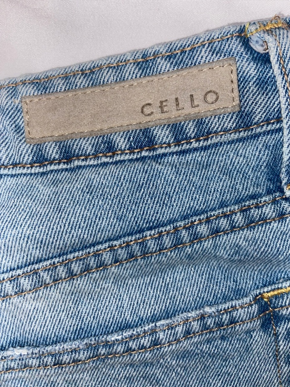 Cello Light Blue Denim Jeans with Contrast Stitching